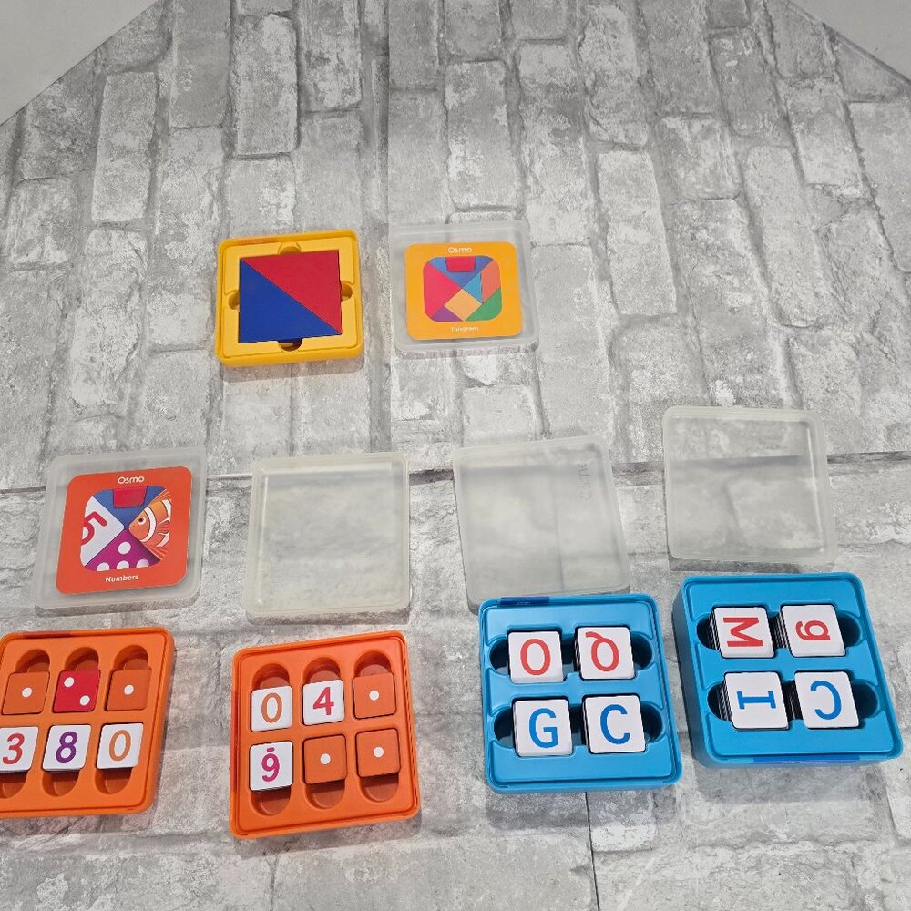 Osmo Genius Bundle Numbers x2, Words x2, Tangram Learning Kids